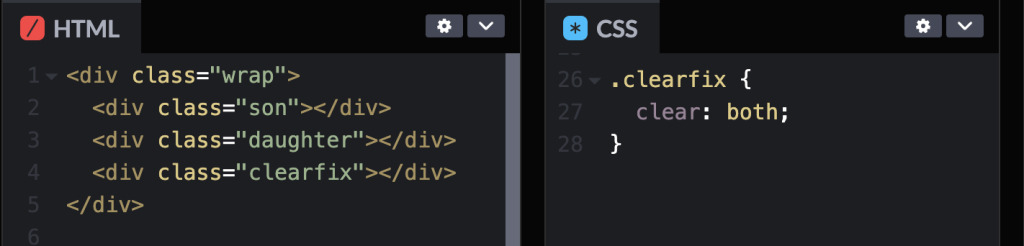 加入clear:both(codepen)